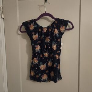 NWT Disney Little Mermaid Flutter Sleeve Romper (Girls 4)